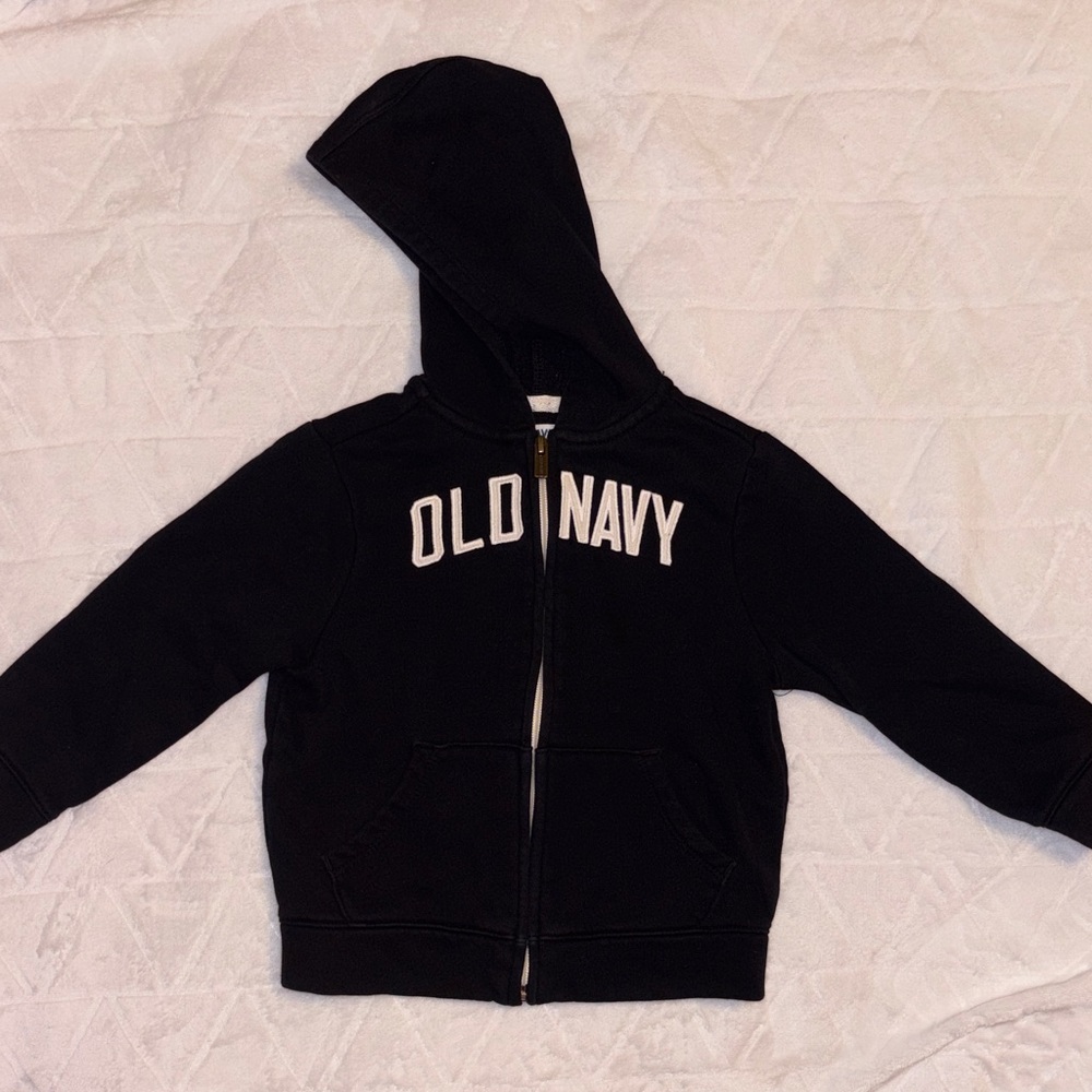 Old Navy Kids Black Zip-Up Hoodie